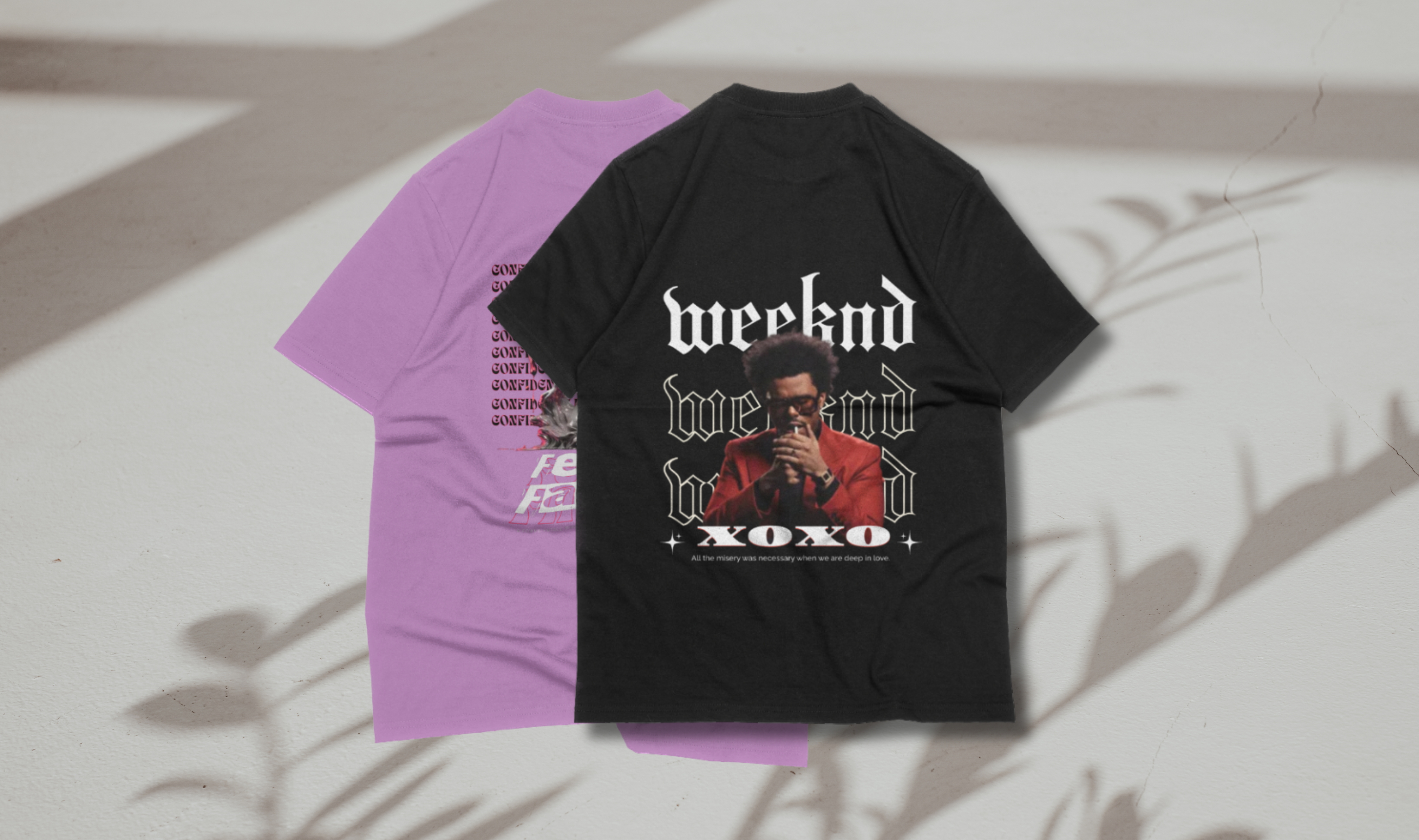 FEMME FATALE + WEEKND Oversize T-shirt combo (pack of 2) – The