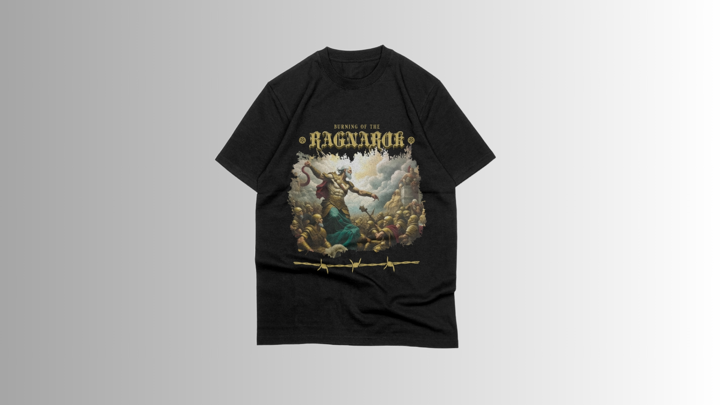 RAGNORAK - Premiium black oversize T-shirt