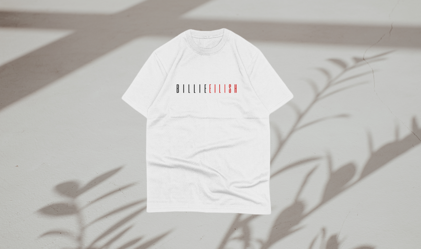 Billie Eilish premium oversize T-shirt (white)