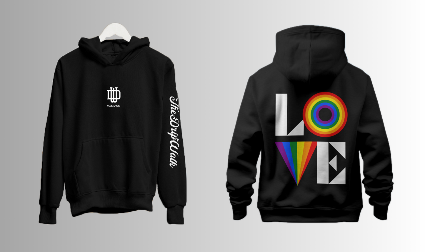 LOVE - Regular size premium hoodie