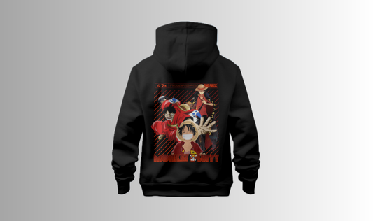 MONKEY D LUFFY- ONE PIECE anime regular fit premium Hoodie