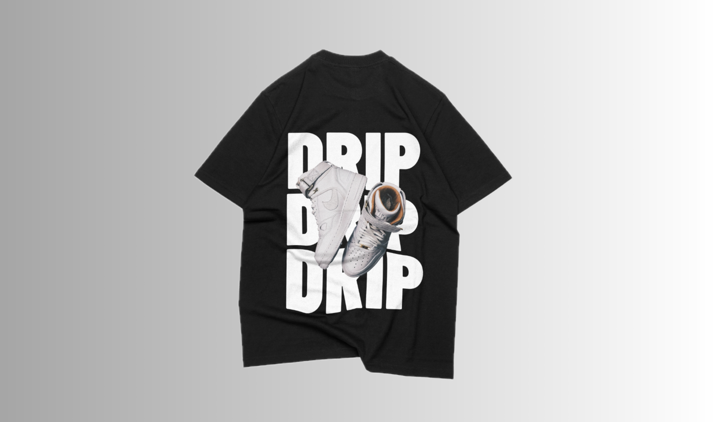 DRIP- Premiium black oversize T-shirt