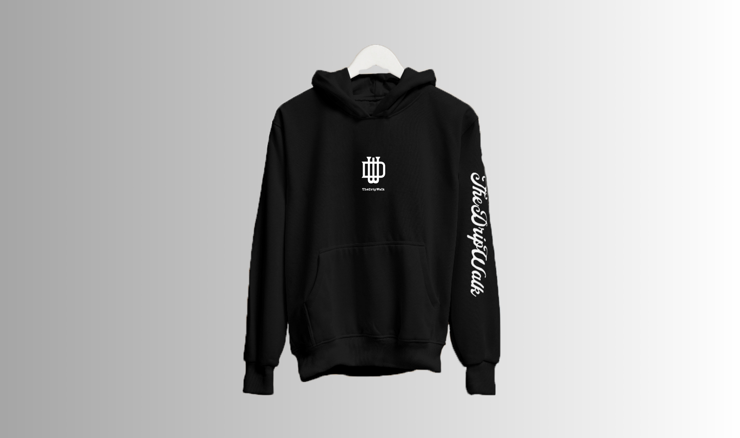 DRIP -  Black regular fit premium hoodie