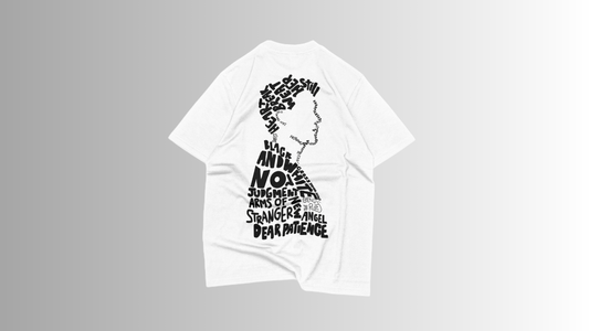 HEARTBREAK - Oversize white premium T-shirt