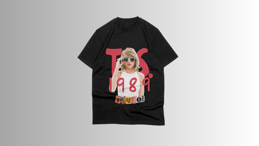 Taylor swift 1989- Premiium black oversize T-shirt