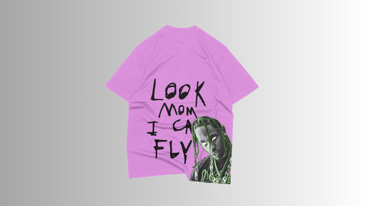 TRAVIS SCOTT -Premium lavender  oversize T-shirt