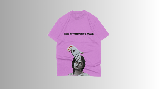 EVIL MIND - Oversize white premium T-shirt