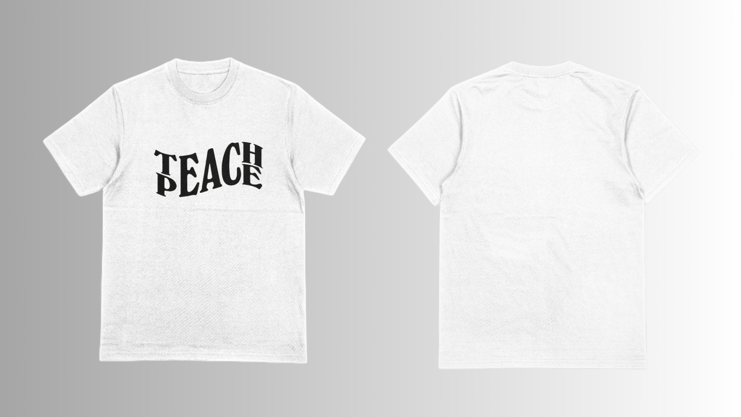 PEACH/TEACH -  Regular fit T-shirt