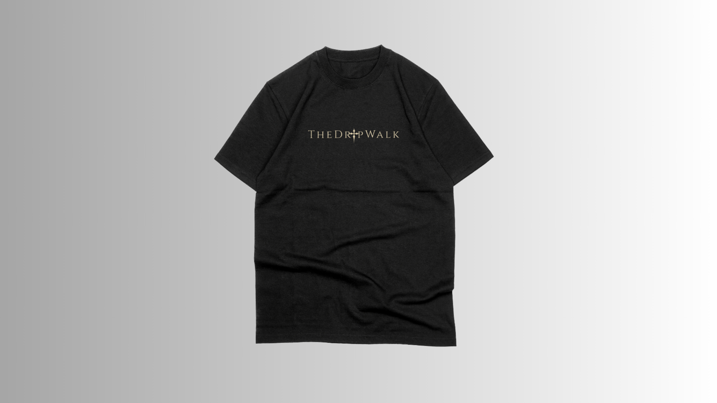 THEDRIPWALK SIGNATURE - Premium black oversize T-shirt