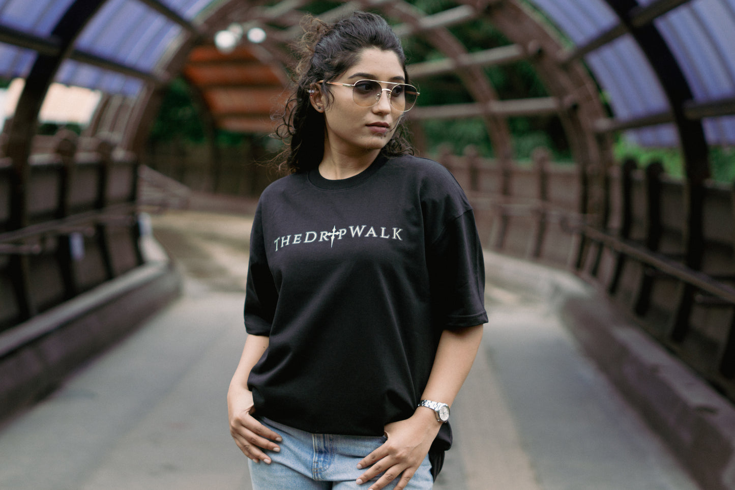 THEDRIPWALK SIGNATURE - Premium black oversize T-shirt